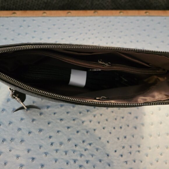 NWOT Real Leather Embossed Crossbody Bag - Picture 4 of 4